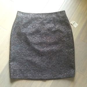 Coldwater Creek Shimmer Tweed Pencil Skirt Petite 14 NWT